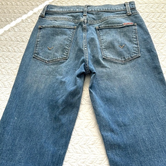 Hudson Noa High Rise Straight Cropped Jean Frayed Hem in Addison Size 26 - Picture 9 of 17